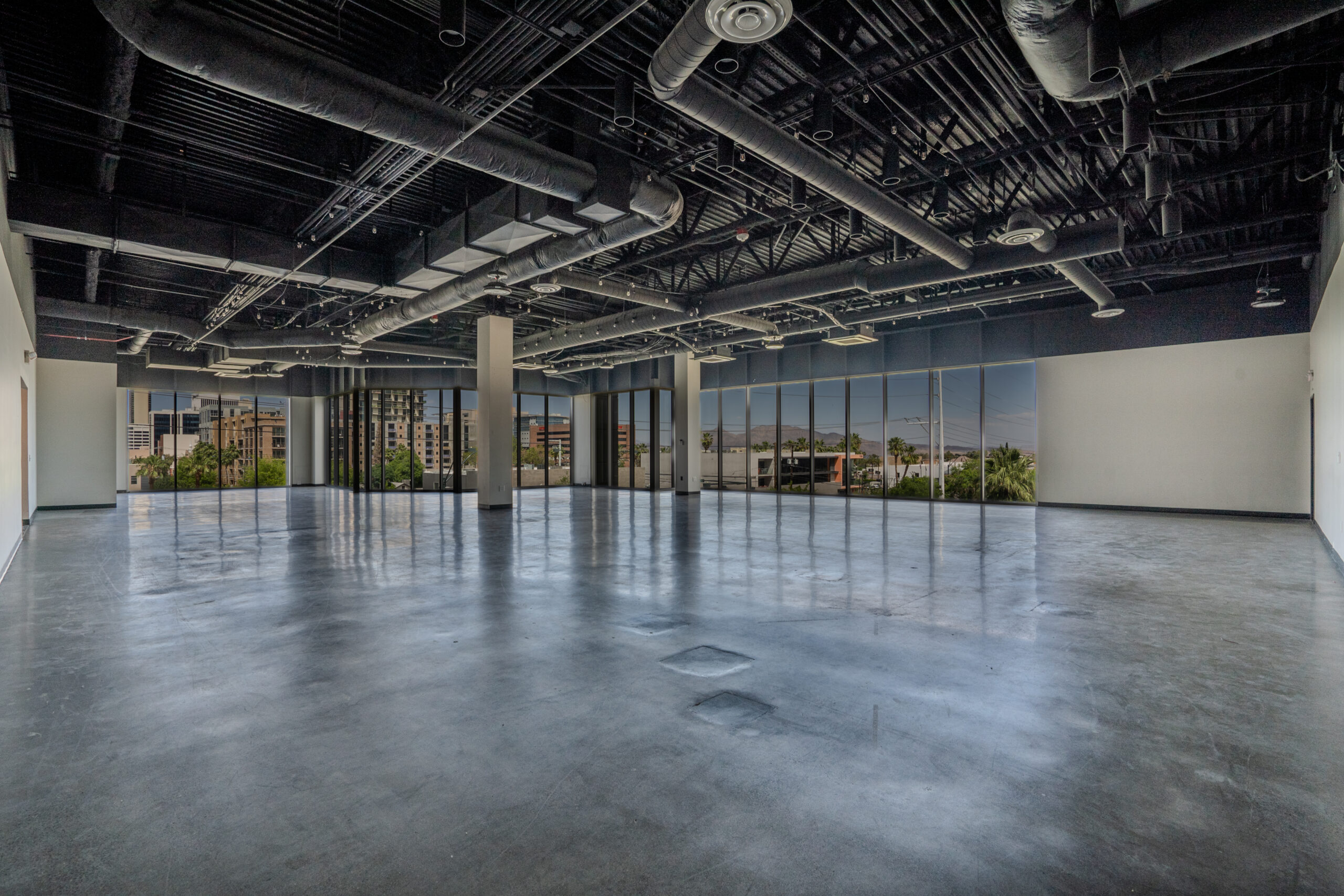 The View, THIRD Street’s skyline loft, with floor-to-ceiling windows over Downtown Las Vegas