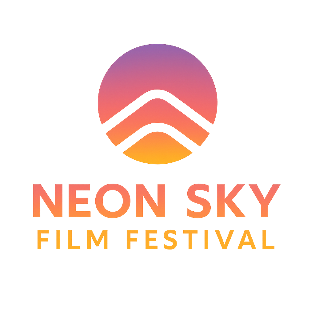 Neon Sky Film Festival poster for the 2027 Las Vegas film festival in the Arts District