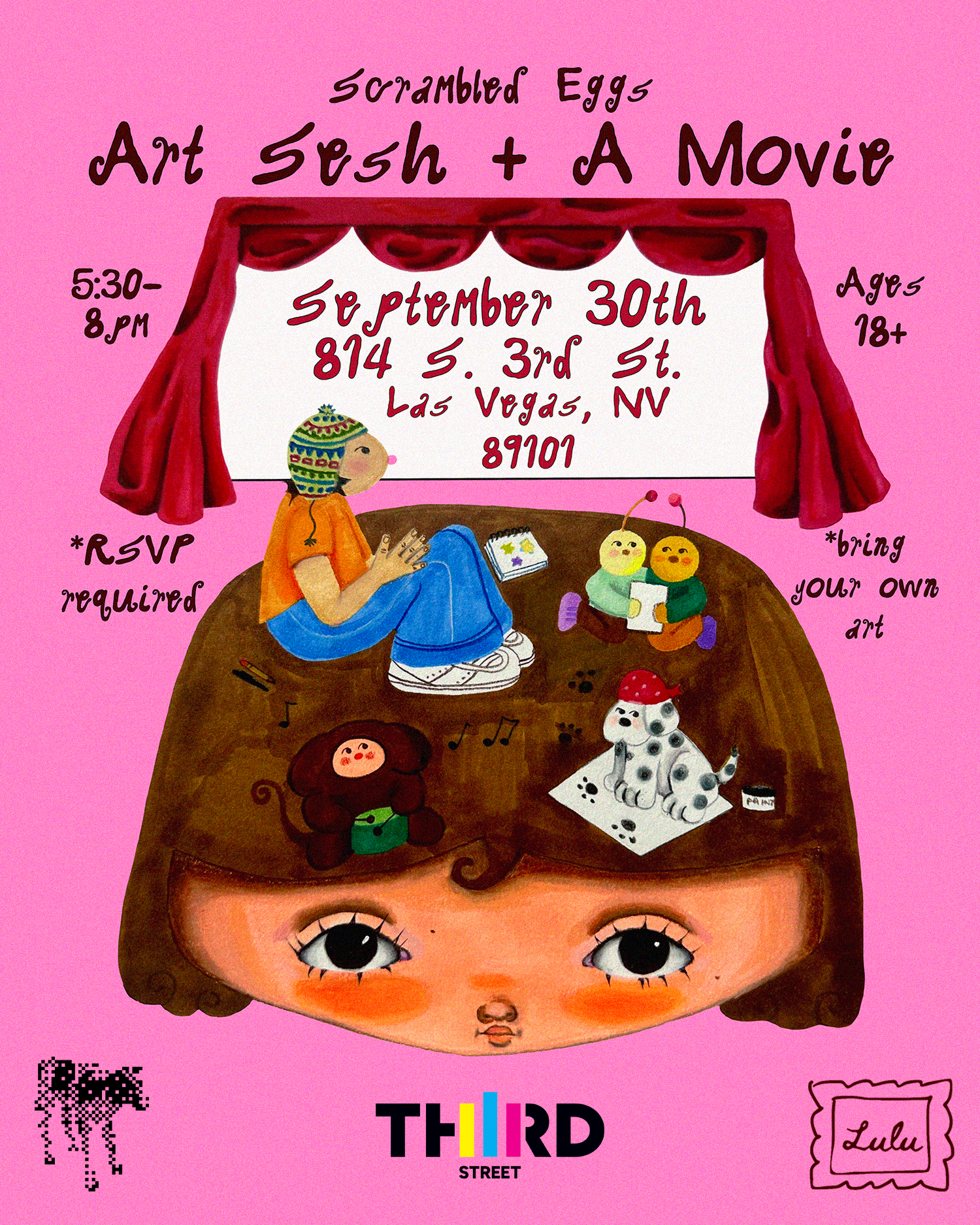 Art Sesh + A Movie-Final Pink Flyer